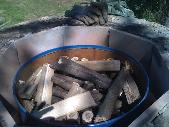 small scale biochar kiln operation step 0