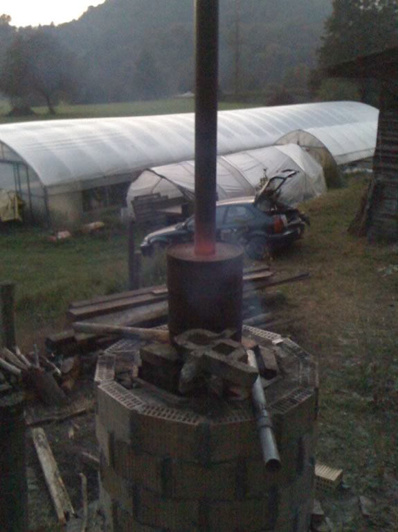 small scale biochar kiln operation step 6