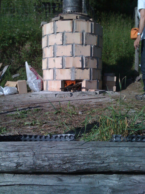 small scale biochar kiln operation step 3