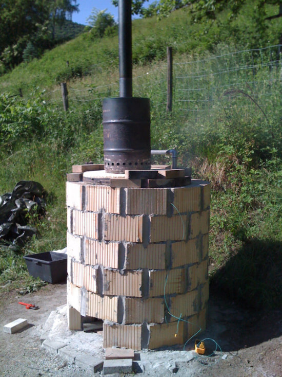 small scale biochar batch kiln